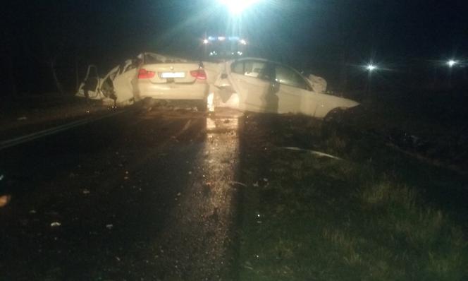 Śmiertelny wypadek na trasie Gierzwałd - Ostróda. Kierowca BMW zginął na miejscu