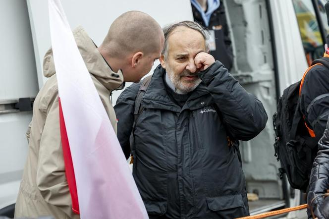 Ks. Tadeusz Isakowicz-Zaleski na Marszu Niepodległości