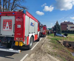 Wypadek w Tychowie. Poszkodowany kierowca Audi 