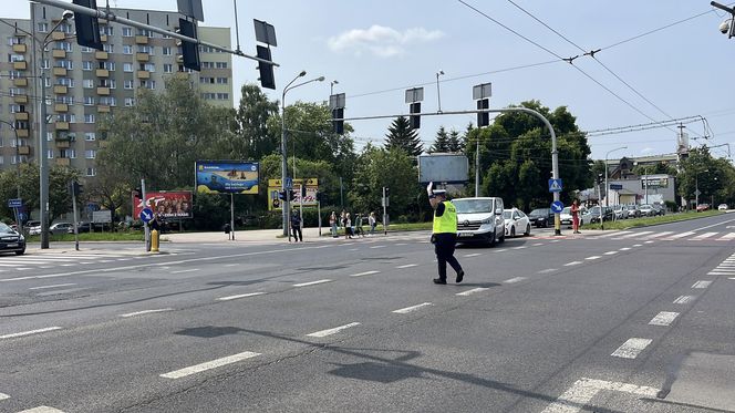 Policjanci sprawdzali swoje umiejętności na najbardziej ruchliwym skrzyżowaniu w Lublinie