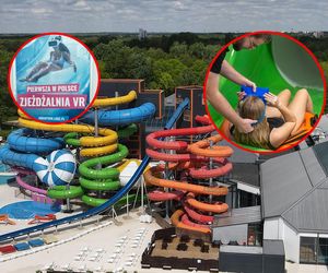 Łódź. Aquapark Fala chwali się jedyną taką zjeżdżalnią w Polsce. Chodzi o gogle z wirtualną rzeczywistością [ZDJĘCIA].