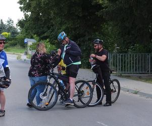 Czarnek na rajdzie rowerowym