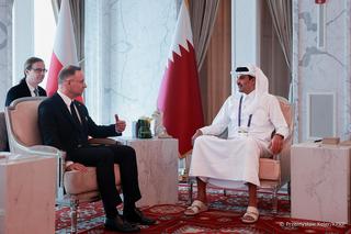 Prezydent Duda spotkał się z emirem Tamimem bin Hamadem al-Sanim. Polska zacieśnia współpracę z Katarem