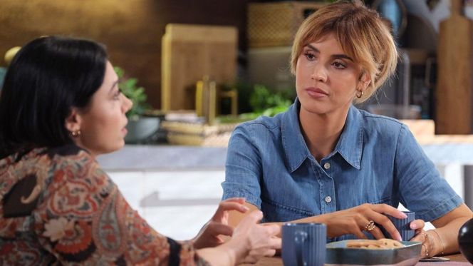 M jak miłość odc. 1850. Kama (Michalina Sosna), Iza (Adriana Kalska)