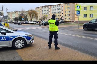Policjanci z Grudziądza sprawdzali bezpieczeństwo pieszych. Mieli wsparcie innych służb