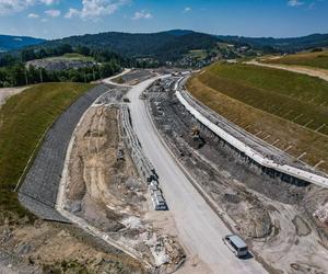 Obejście Węgierskiej Górki - postęp prac w lipcu 2024