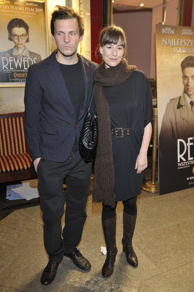 Maja Ostaszewska z partnerem