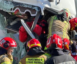 Na trasie S2 w rejonie Ursusa doszło do poważnego wypadku
