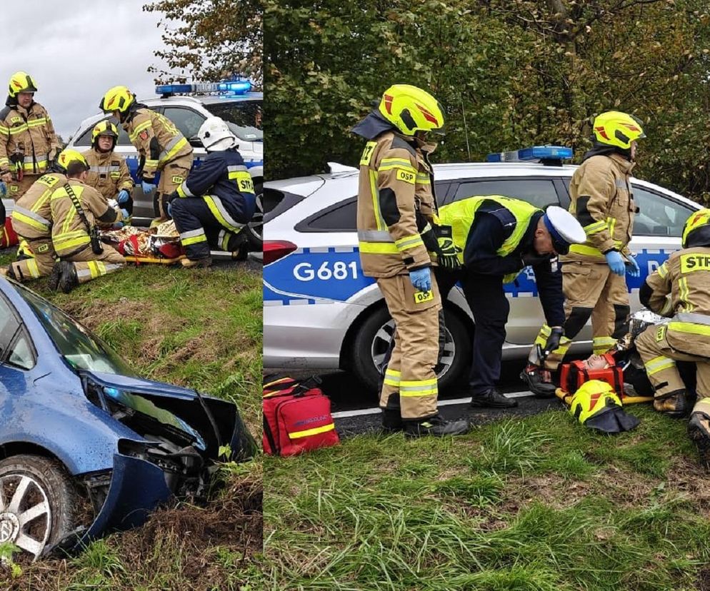 Pijany 19-latek rozbił golfa o betonowy przepust. Na pokładzie miał dwoje innych nastolatków