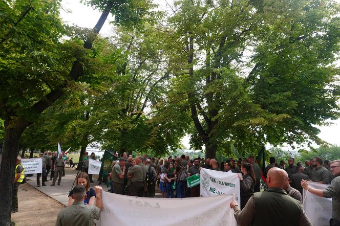 Protest leśników Szczecin 2024 