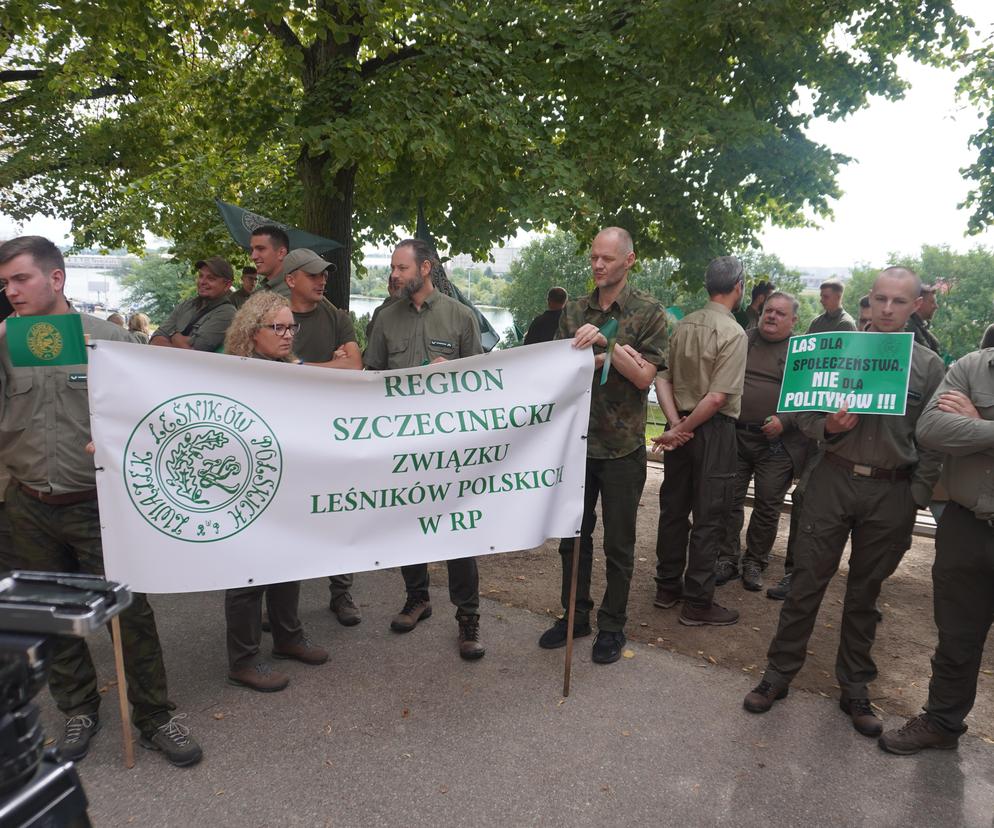 Protest leśników Szczecin 2024 