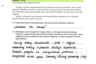 Odpowiedzi próbnego egzaminu ósmoklasisty 2024 z języka polskiego