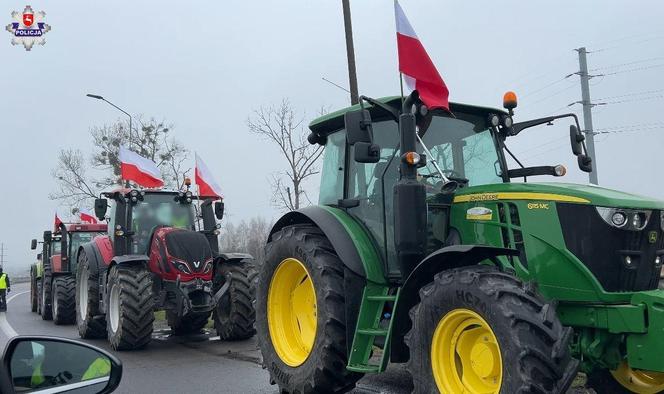 Strajk rolników w woj. lubelskim (20.03.2024)