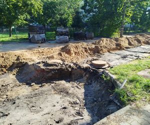 Roboty drogowe na ulicy Błonie w Siedlcach