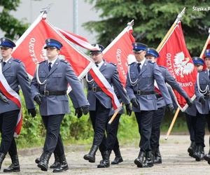 Uroczyste ślubowanie 69 nowych policjantów  w Oddziale Prewencji Policji w Katowicach