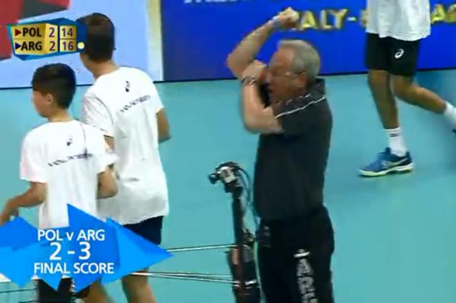 MŚ siatkarzy 2018, Julio Velasco, trener, Polska - Argentyna