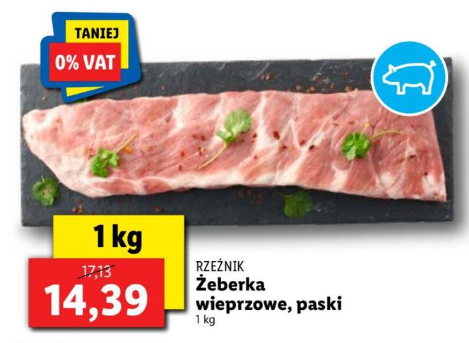 Żeberka paski 14,39 zł