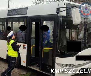 Pijany kierowca autobusu w Szczecinie!