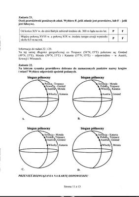Egzamin gimnazjalny 2012 - CZĘŚĆ PRZYRODNICZA: GEOGRAFIA, FIZYKA, CHEMIA, BIOLOGIA 25.04.2012 - ROZWIĄZANIA, ODPOWIEDZI, ARKUSZE. Test gimnazjalny 2012