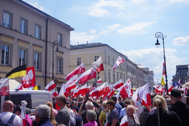 "Wielki marsz za Polską" Karola Nawrockiego 25.05.2025