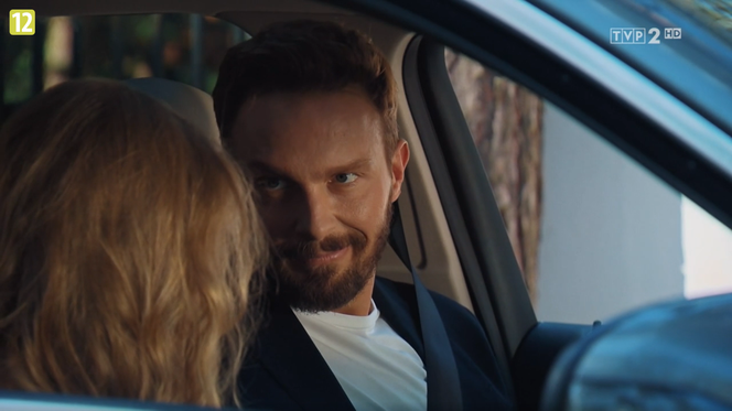 M jak miłość, odc. 1611: Leszek (Sławek Uniatowski), Luiza (Dominika Kryszczyńska) 