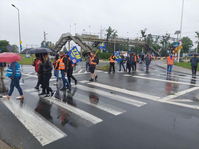 Strajk kolejarzy Bydgoszcz 28.07.25