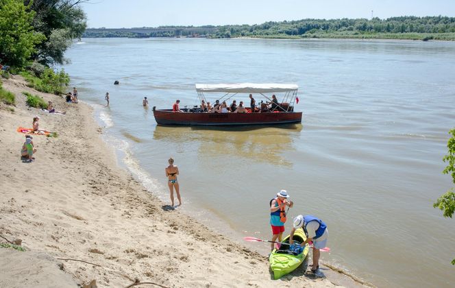 Niewiele osób wie o tej plaży nad Wisłą. Nazwa w pełni oddaje jej urokxc 