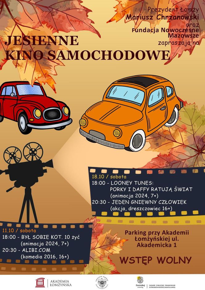 Jesienne Kino Samochodowe w Łomży
