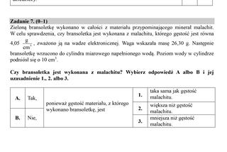 Egzamin gimnazjalny 2018 - część przyrodnicza