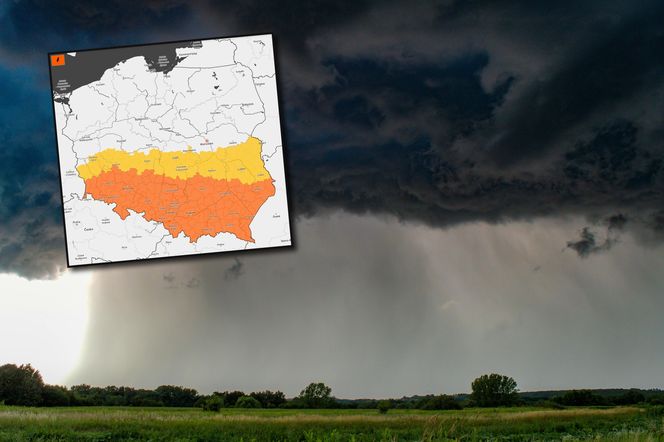 Burzowy armagedon nad Polską! IMGW wydaje żółte i czerwone alerty 