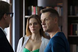 M jak miłość odc. 1776. Paweł (Rafał Mroczek), Franka (Dominika Kachlik), Artur Nowakowski (Łukasz Garlicki)	