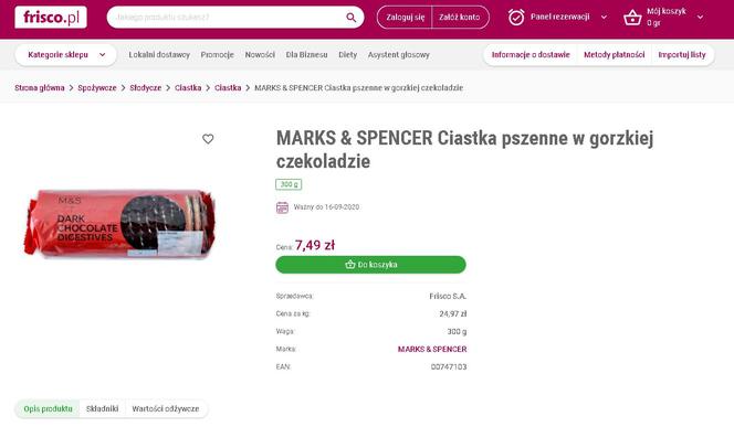 Marks&Spencer na Frisco.pl