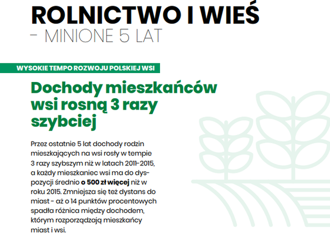 Polski Ład dla polskiej wsi