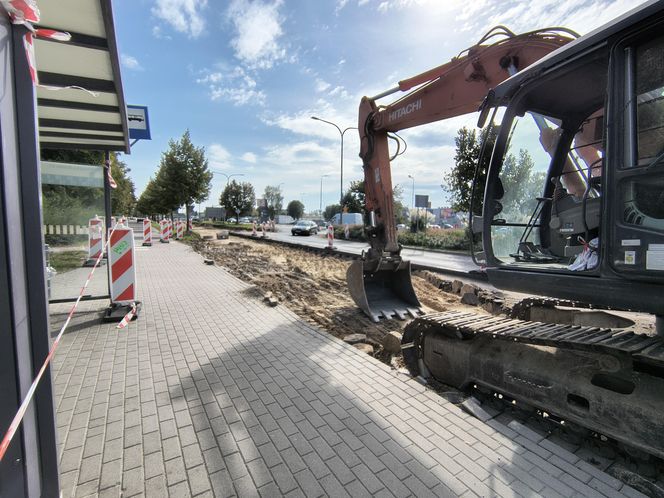 Remont ulicy Podmiejskiej w Kaliszu, wrzesień 2024