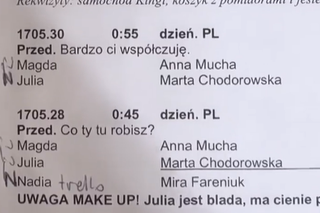 M jak miłość odcinek 1705. Zdjęcie scenariusza - Julia i Magda w siedlisku