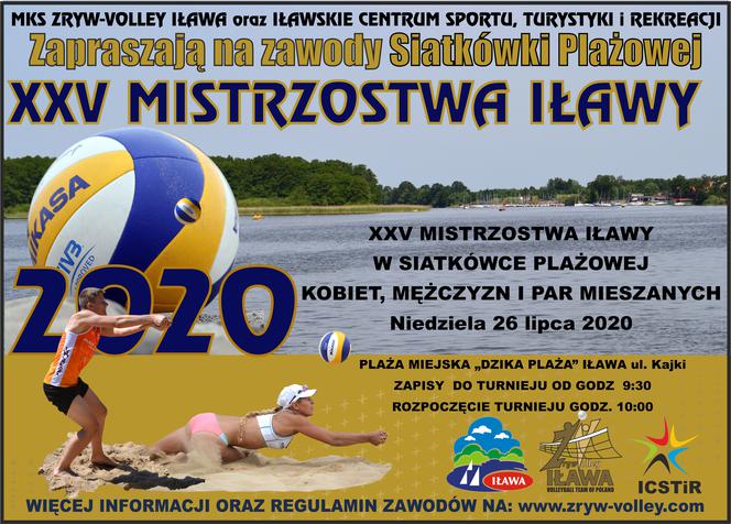 Zryw-Volley Iława Mistrzostwa Iławy 2020 plakat