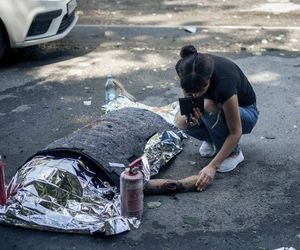 Miasto Sumy na Ukrainie.