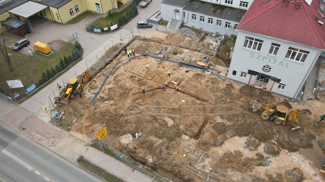 Budowa nowego skrzydła szpitala w Ostródzie