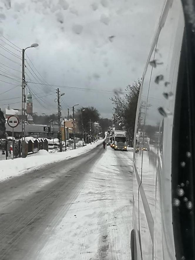 Śląsk: Autobusy nie są w stanie podjechać pod górę. Tworzą się korki