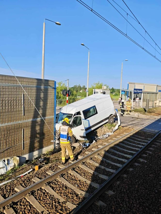 Wypadek na przejeździe kolejowym w Woli Filipowskiej