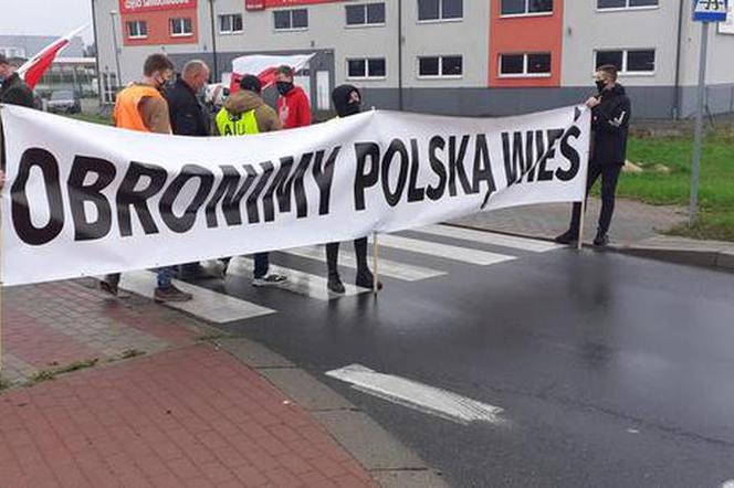 Strajk rolników na DK 15 w Sampławie. Będą protestować przez 24 godziny