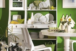 Zielone ściany w kuchni