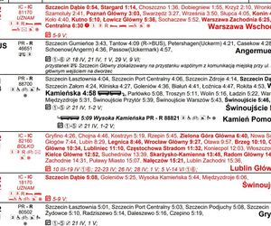 Nowy rozkład jazdy PKP Szczecin Główny marzec 2025 