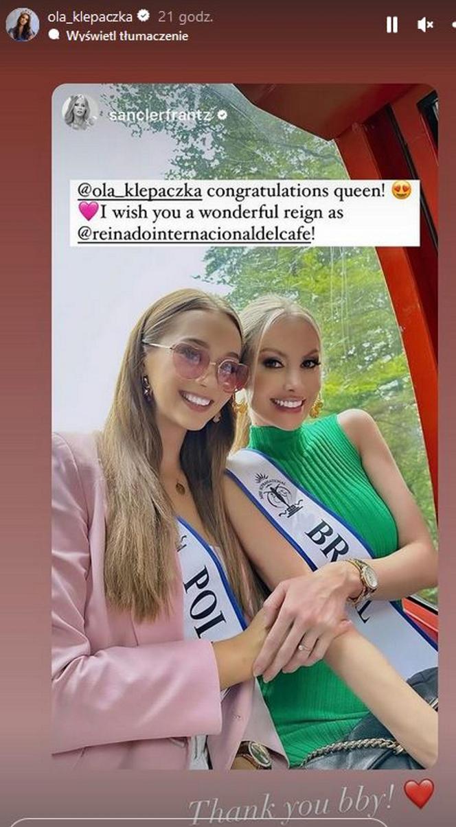 Miss Polski Aleksandra Klepaczka zwyciężyła w międzynarodowym konkursie piękności