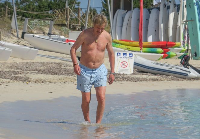Zbigniew Boniek na plaży