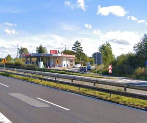 Historyczna stacja paliw w Kołbaskowie