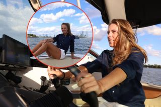 Magdalena Fręch wybrała się w rejs łódką. Przed bitwą w II rundzie US Open podziwiała Manhattan od innej strony [ZDJĘCIA]