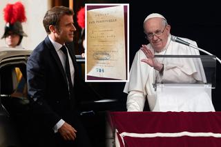 Emmanuel Macron podarował papieżowi Franciszkowi kradzioną książkę? Kompromitacja