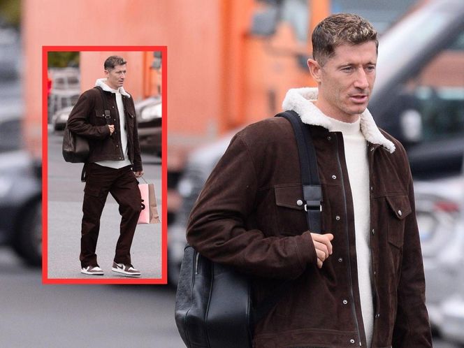 Robert Lewandowski szpanuje siatką