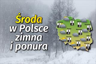 Pogoda: Środa w Polsce zimna i ponura. [MAPA]